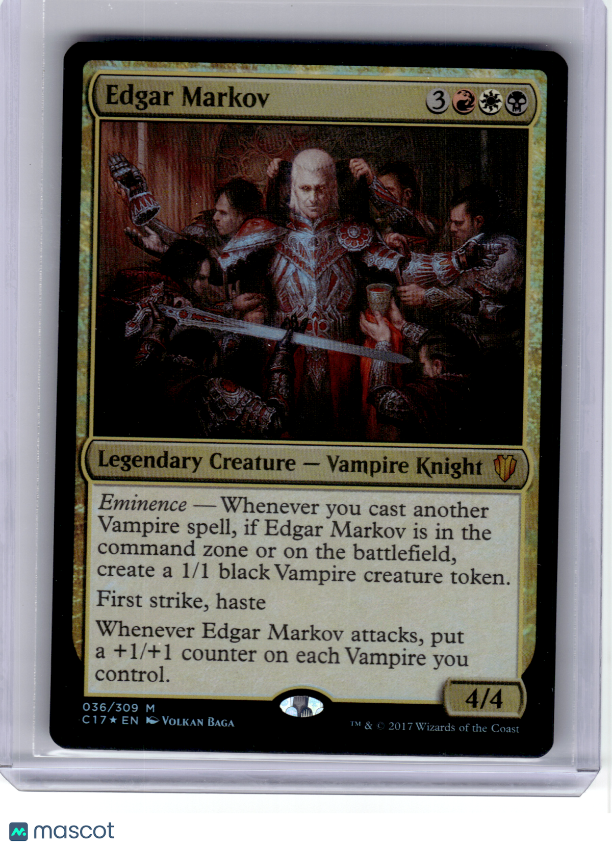 2017 MagicTG—Edgar Markov #36 Commander—Mythic Foil