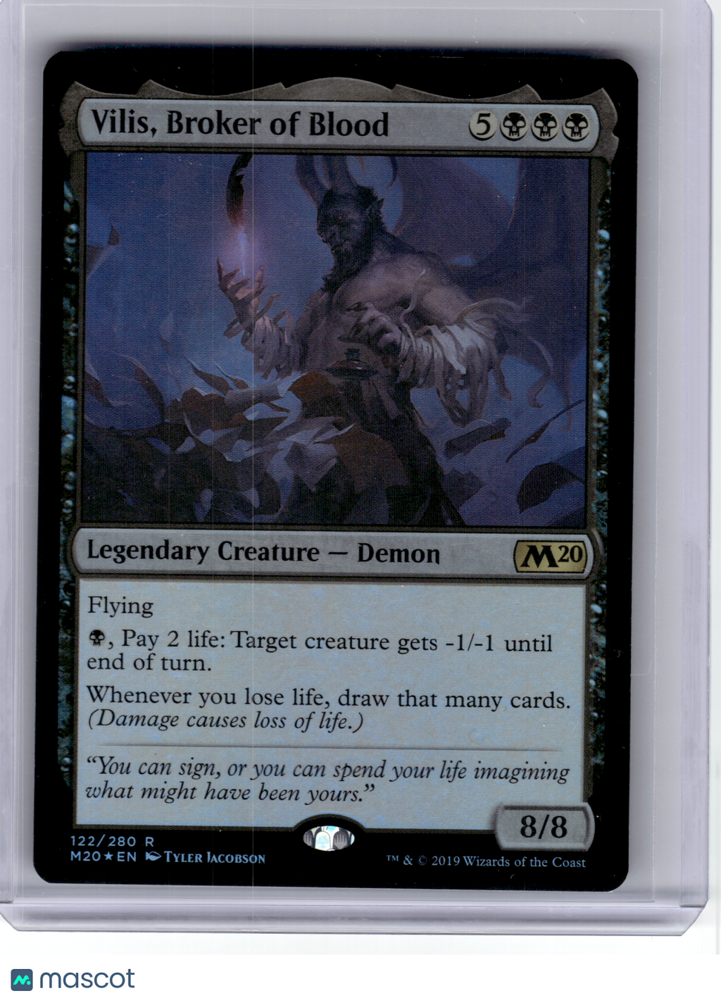 2019 MagicTG—Vilis, Broker of Blood #122 Core Set 2020—Rare Foil
