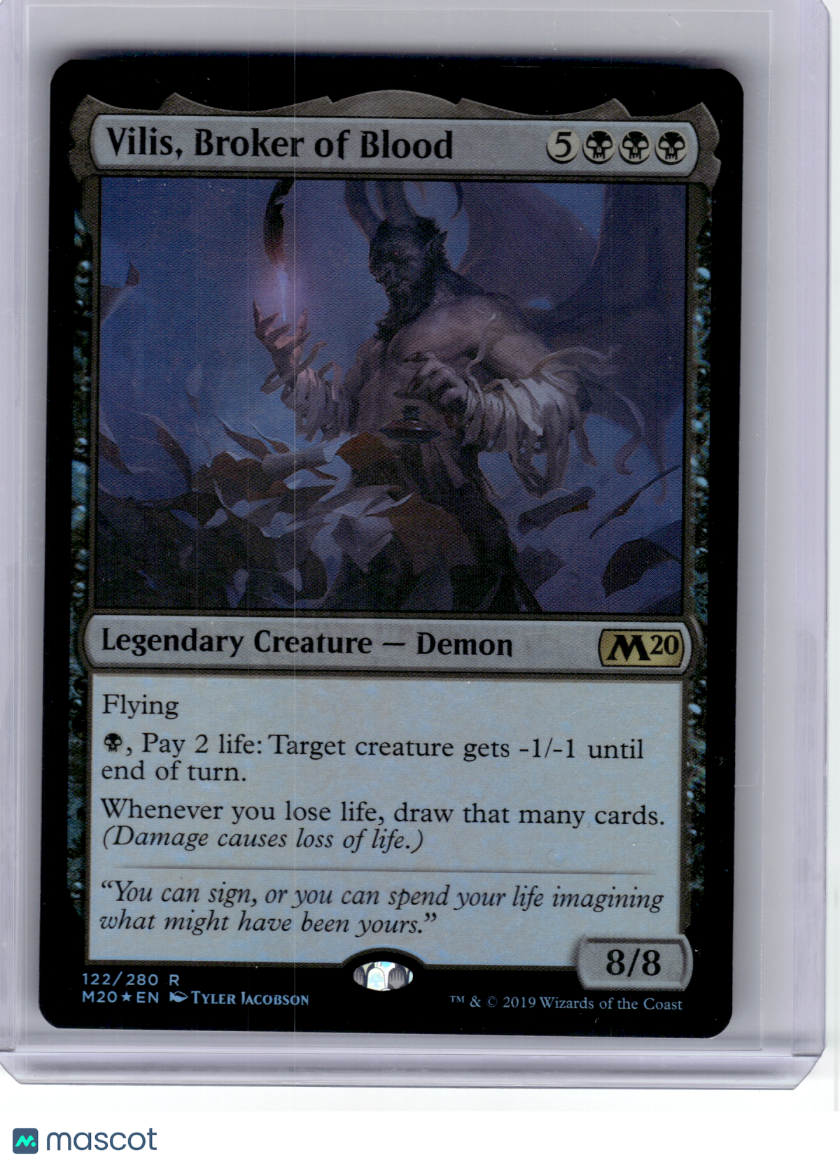 2019 MagicTG—Vilis, Broker of Blood #122 Core Set 2020—Rare Foil