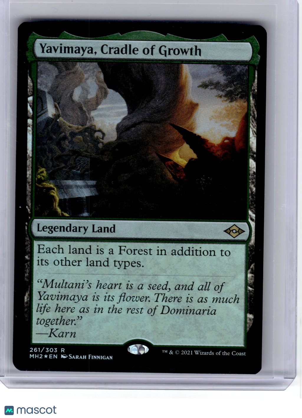 2021 MagicTG—Yavimaya, Cradle of Growth #261 Modern Horizons 2—Rare Foil