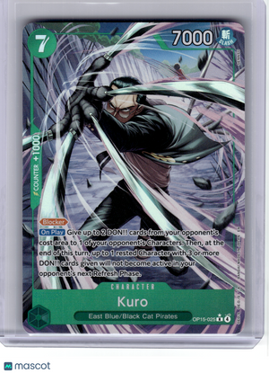 2026 One Piece CCG—Kuro (Alternate Art) #25 Adventure on Kami's Island—Rare Foil