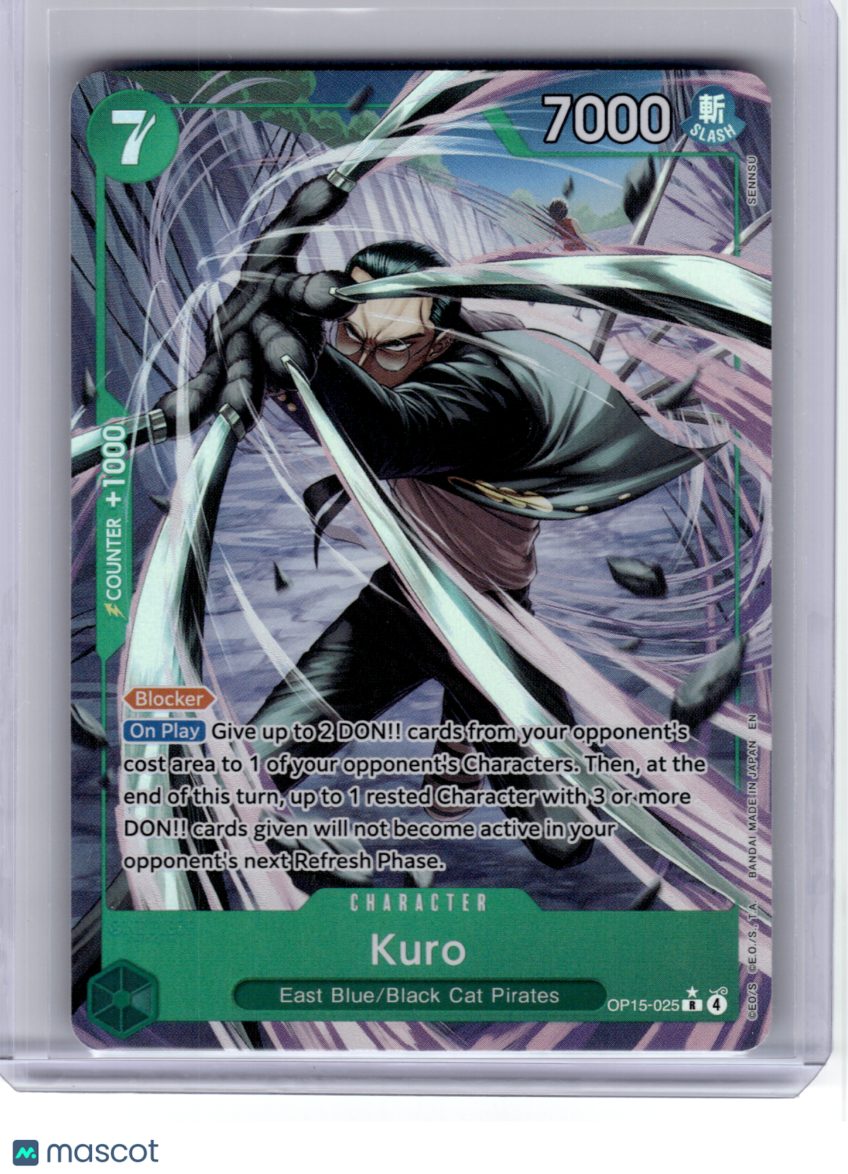 2026 One Piece CCG—Kuro (Alternate Art) #25 Adventure on Kami's Island—Rare Foil