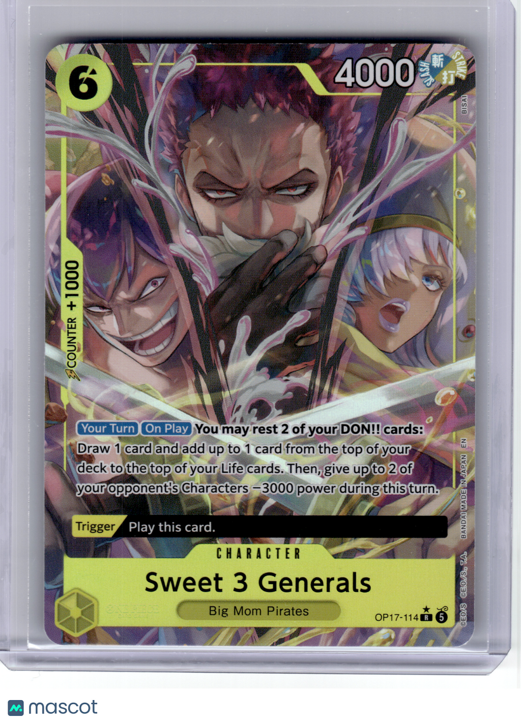 2026 One Piece CCG—Sweet 3 Generals (Alternate Art) #114 OP17—Rare Foil