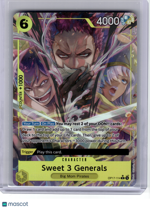 2026 One Piece CCG—Sweet 3 Generals (Alternate Art) #114 OP17—Rare Foil