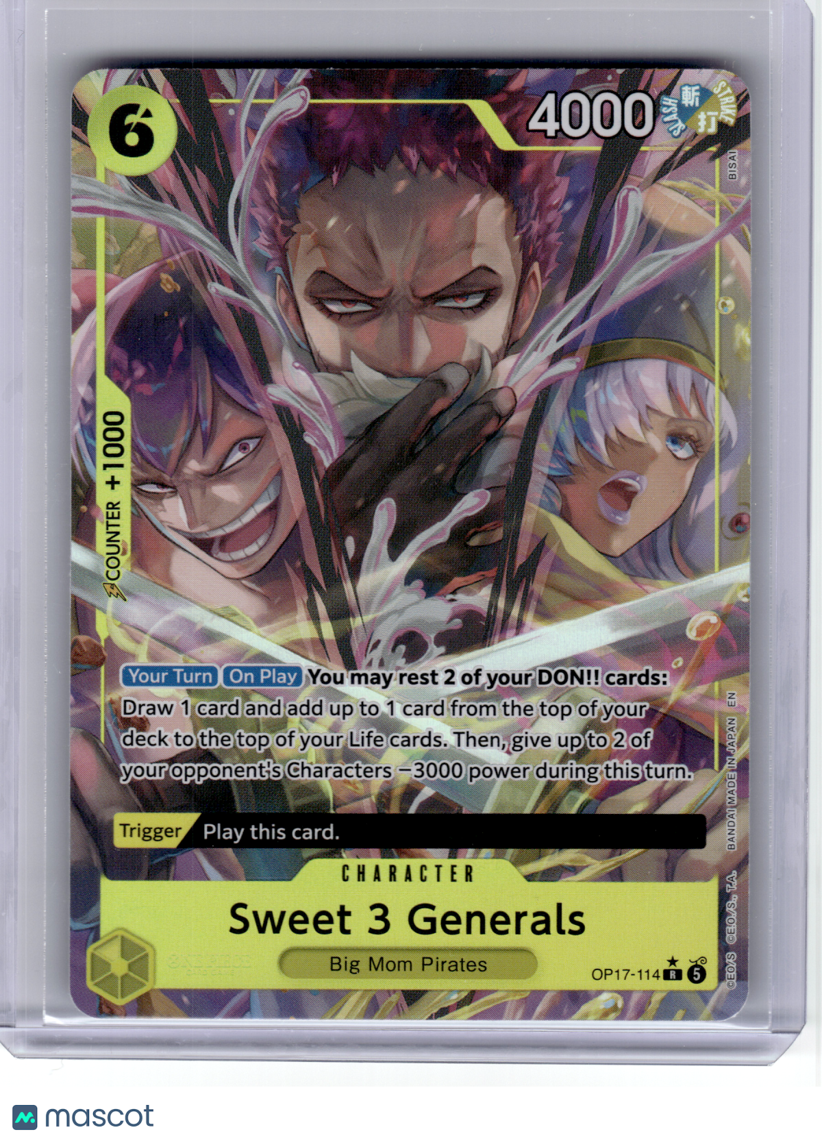 2026 One Piece CCG—Sweet 3 Generals (Alternate Art) #114 OP17—Rare Foil