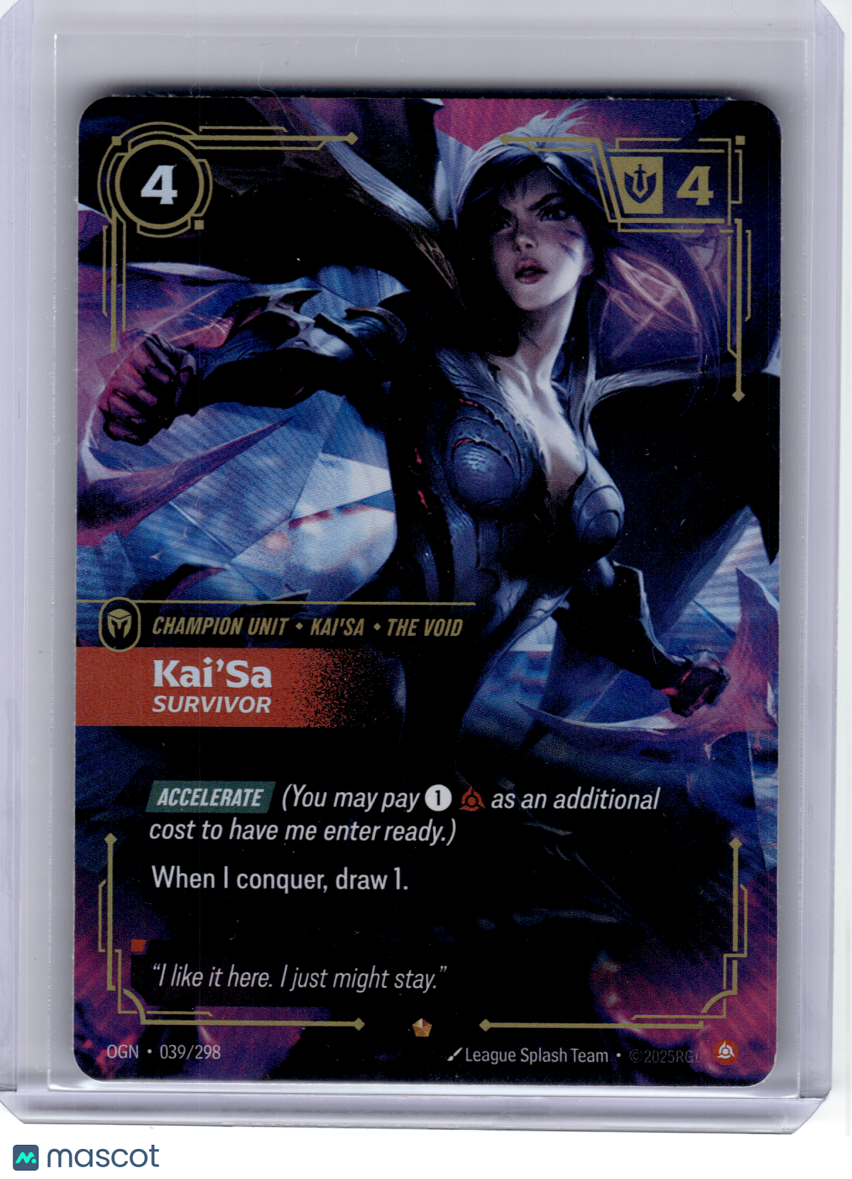 2025 League of Legends—Kai'Sa, Survivor #039/298 Origins—Epic Foil