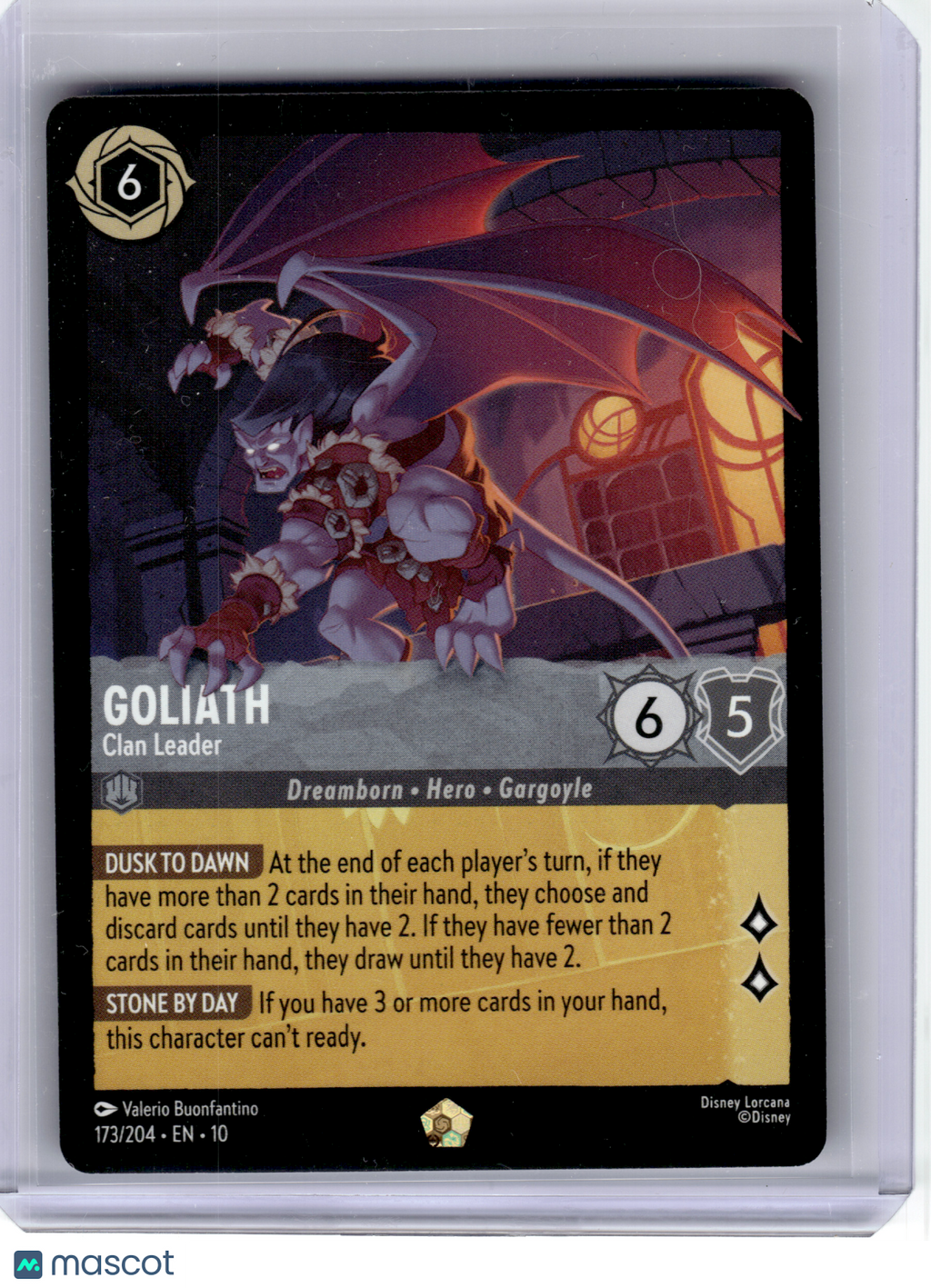 2025 Disney Lorcana TCG—Goliath #173/204 Whispers in the Well—Legendary