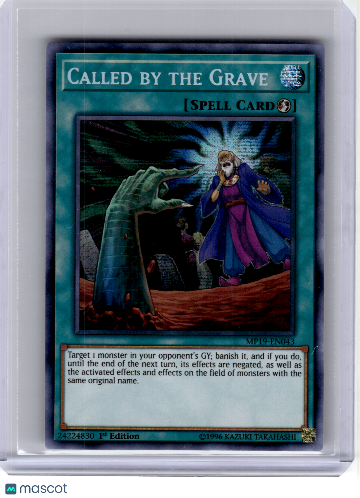 2019 Yugioh TCG—Called by the Grave #EN043 MP19—Prismatic Secret Rare Foil
