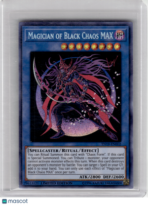 2019 Yugioh TCG—Magician of Black Chaos MAX #2 CT16—Prismatic Secret Rare Foil