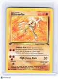 1999 Pokemon—Hitmonlee #22 Fossil—Rare Nonholo (1st Edition) [Heavily Played]