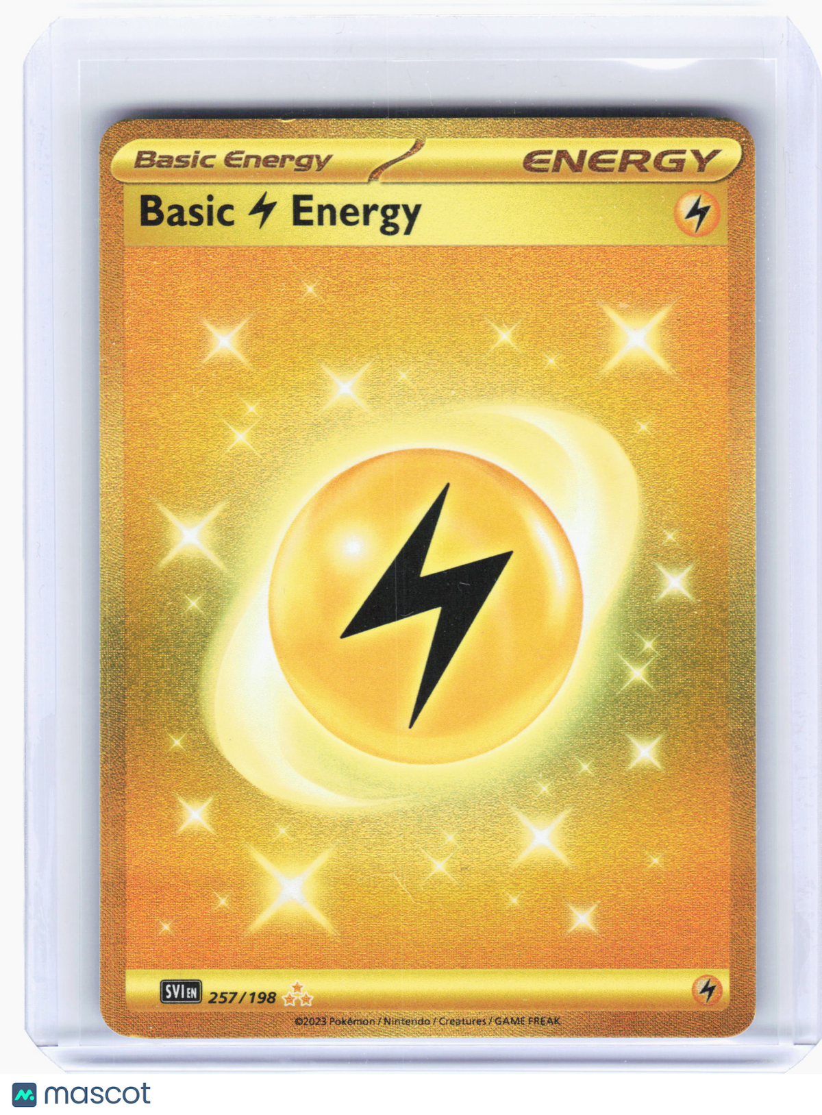 2023 Pokemon—Basic Lightning Energy #257 Scarlet & Violet Base Set—Hyper Rare