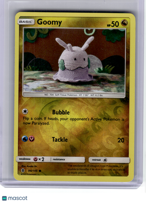 2017 Pokemon—Goomy #94 Guardians Rising—Common Reverse Holo