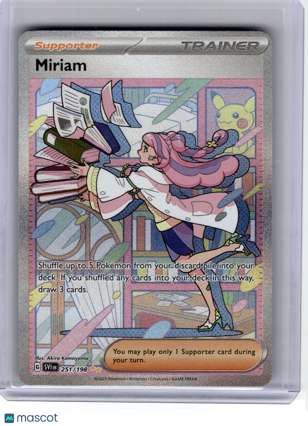 2023 Pokemon—Miriam #251 Scarlet & Violet—Special Illustration Rare Holo