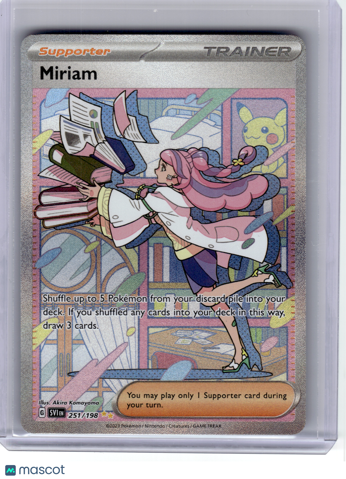 2023 Pokemon—Miriam #251 Scarlet & Violet—Special Illustration Rare Holo