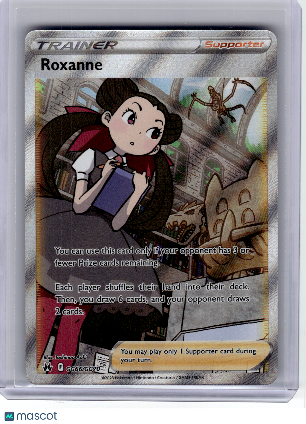 2023 Pokemon—Roxanne #GG66 Crown Zenith: Galarian Gallery—Ultra Rare Holo