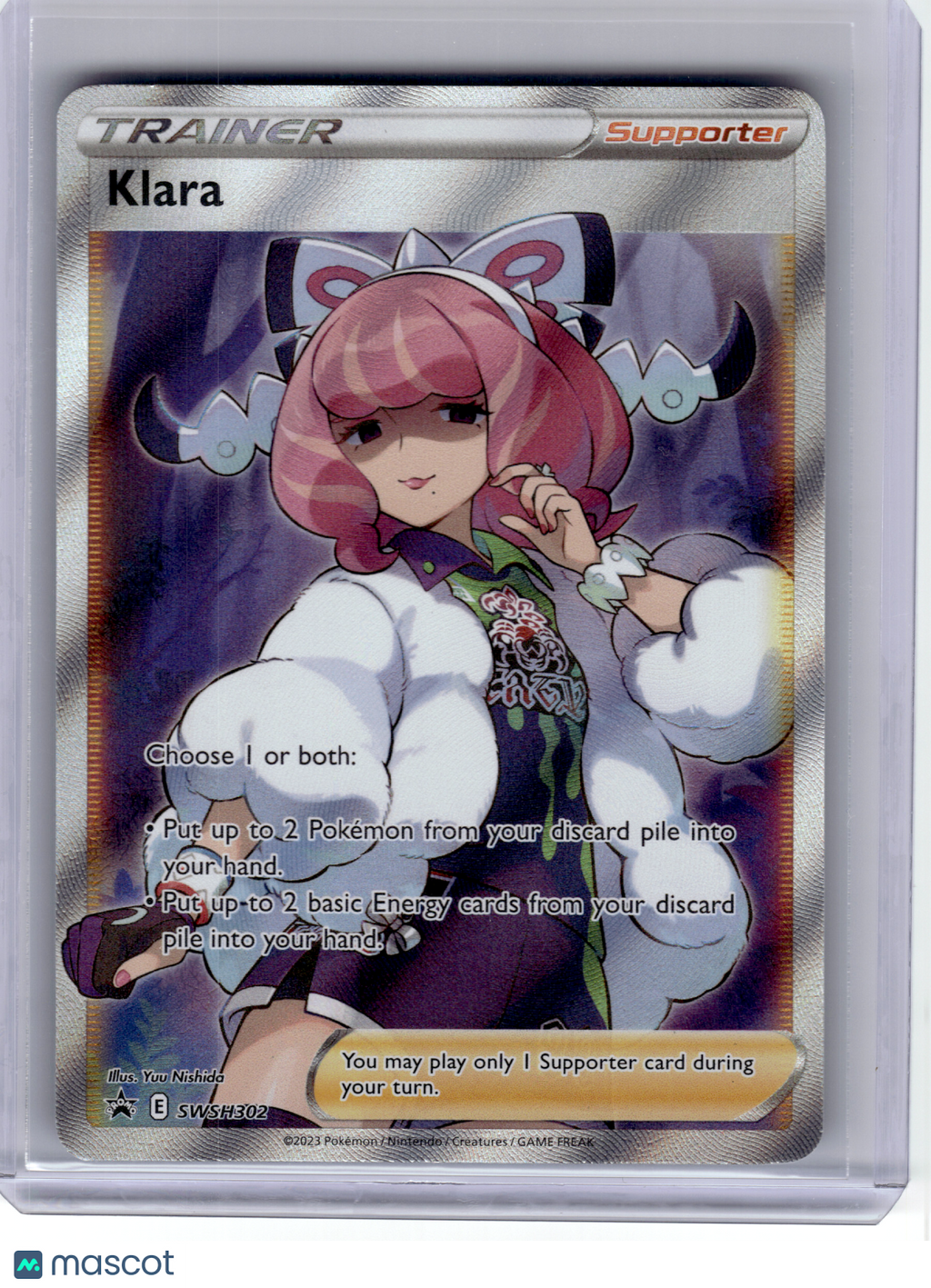 2023 Pokemon—Klara #SWSH302 Sword & Shield—Black Star Promo Holo