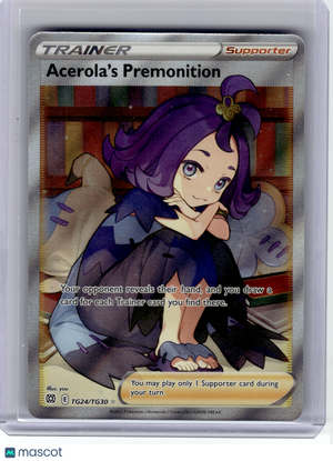 2022 Pokemon—Acerola's Premonition #TG24 Brilliant Stars Trainer Gallery—UR Holo