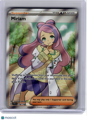 2023 Pokemon—Miriam #238 Scarlet & Violet—Ultra Rare Holo