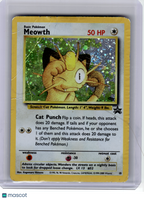 2000 Pokemon—Meowth #10 Wizards of the Coast—Black Star Promo Holo [Damage]