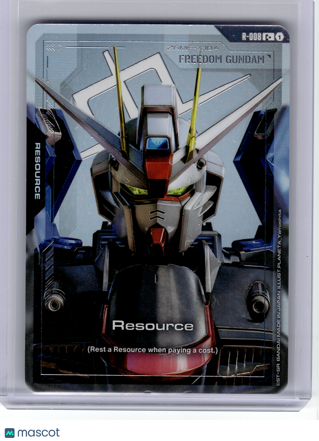 2025 Gundam Card Game—Freedom Gundam #R-008 Newtype Rising—C+ Foil