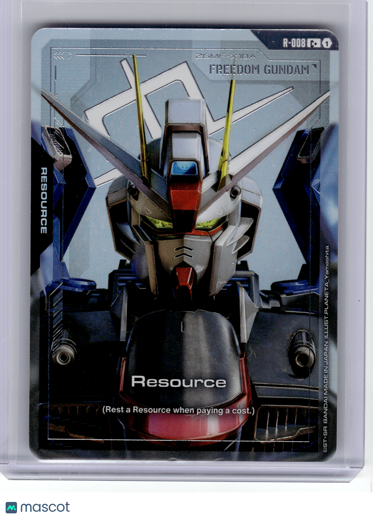 2025 Gundam Card Game—Freedom Gundam #R-008 Newtype Rising—C+ Foil
