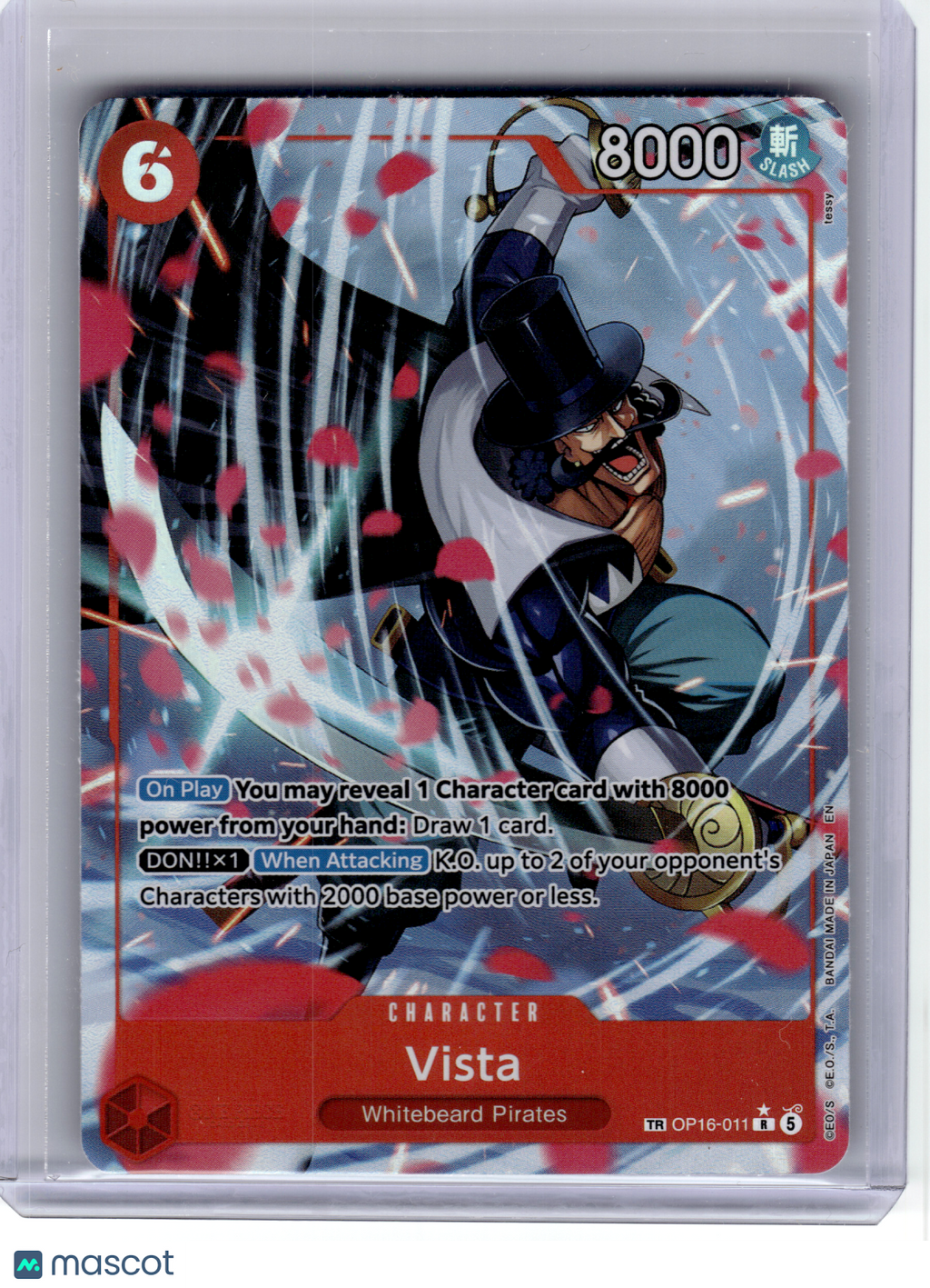 2026 One Piece Card Game—Vista #11 The Time of Battle—Treasure Rare Foil