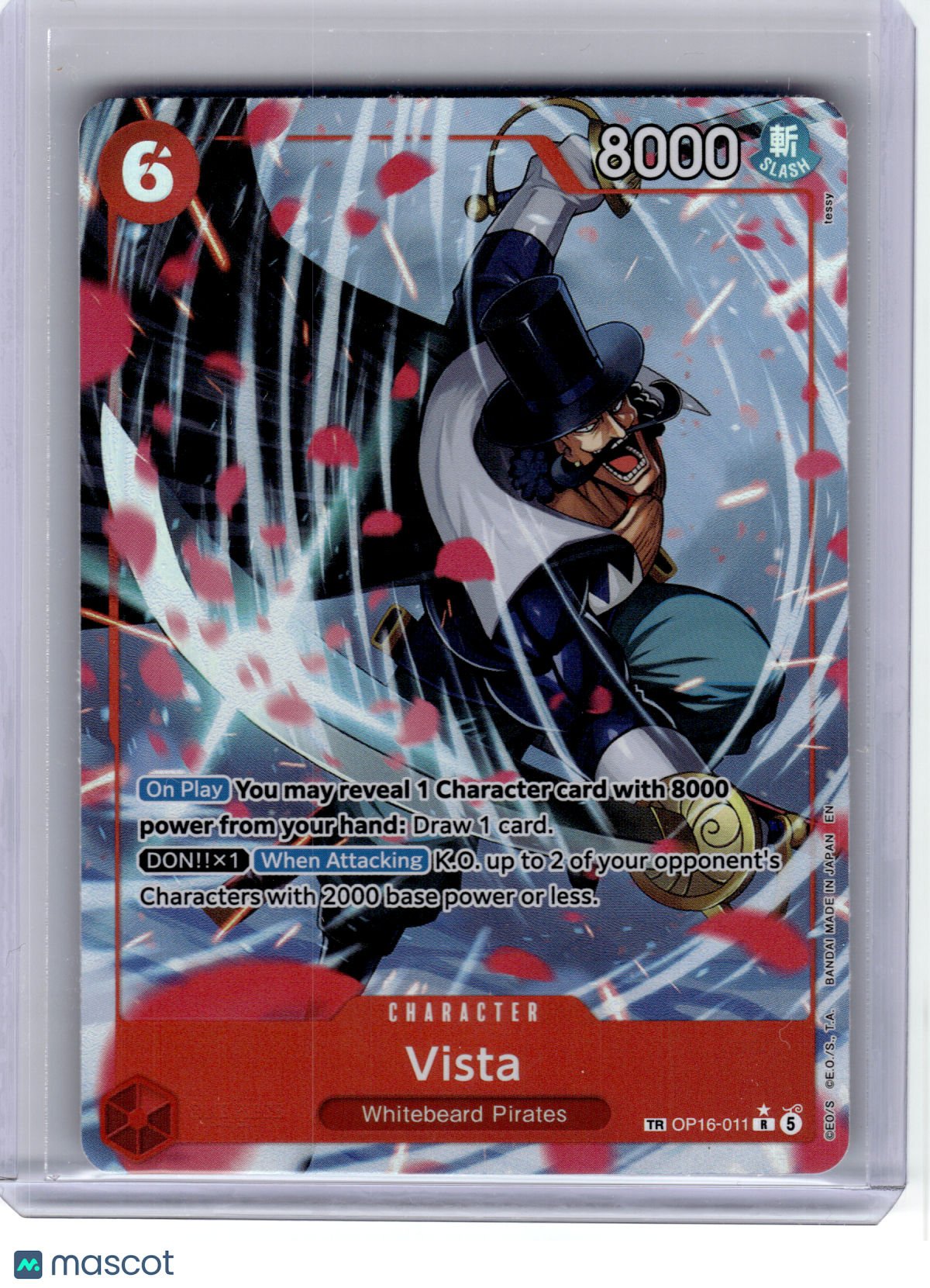 2026 One Piece Card Game—Vista #11 The Time of Battle—Treasure Rare Foil