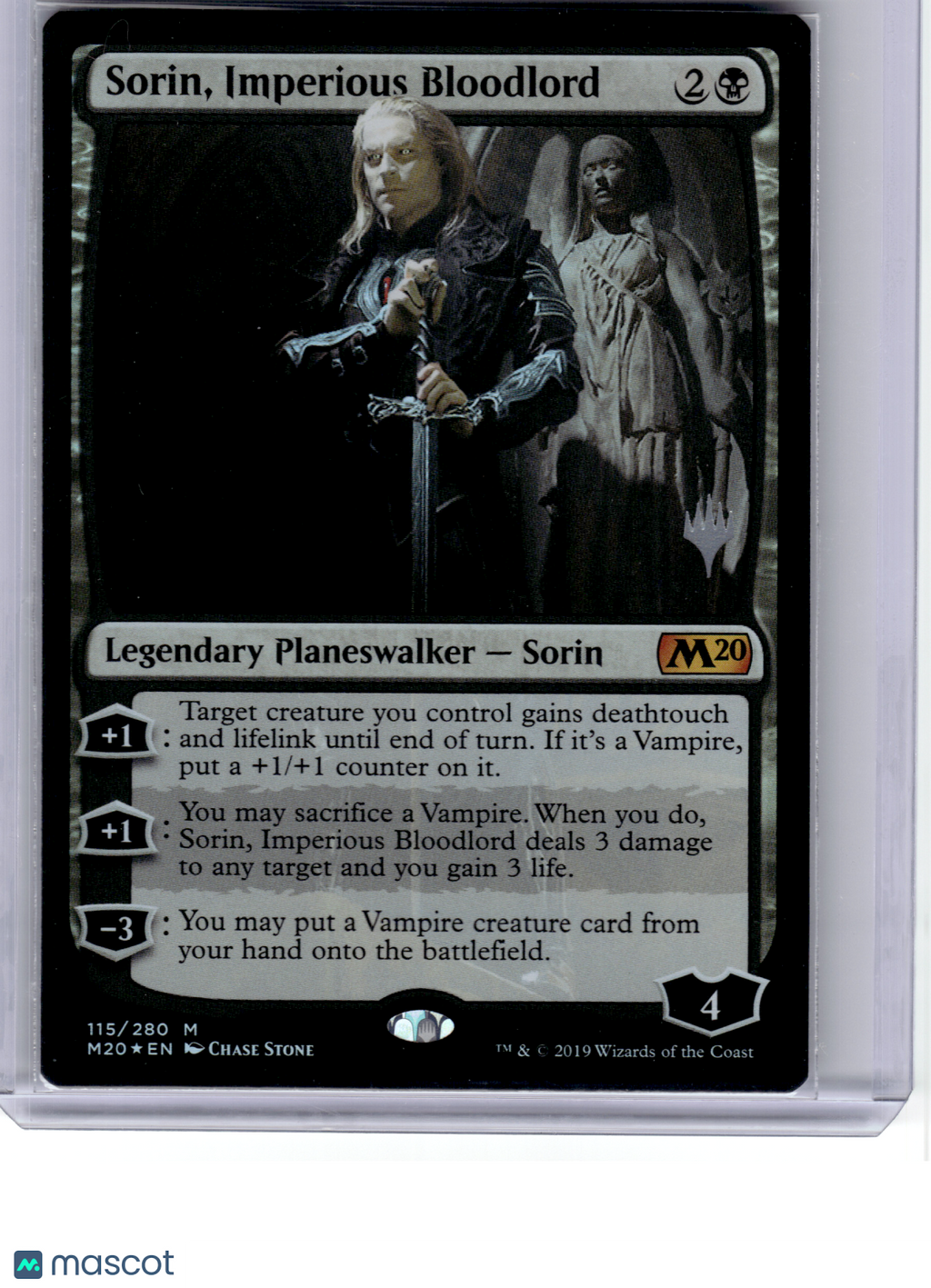 2019 MagicTG—Sorin, Imperious Bloodlord #115 PPM20—Mythic Non-Foil