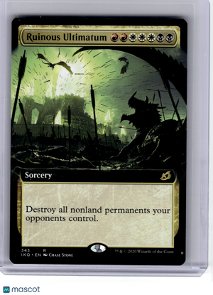 2020 MagicTG—Ruinous Ultimatum (Extended Art) #343 IKO—Rare Non-Foil