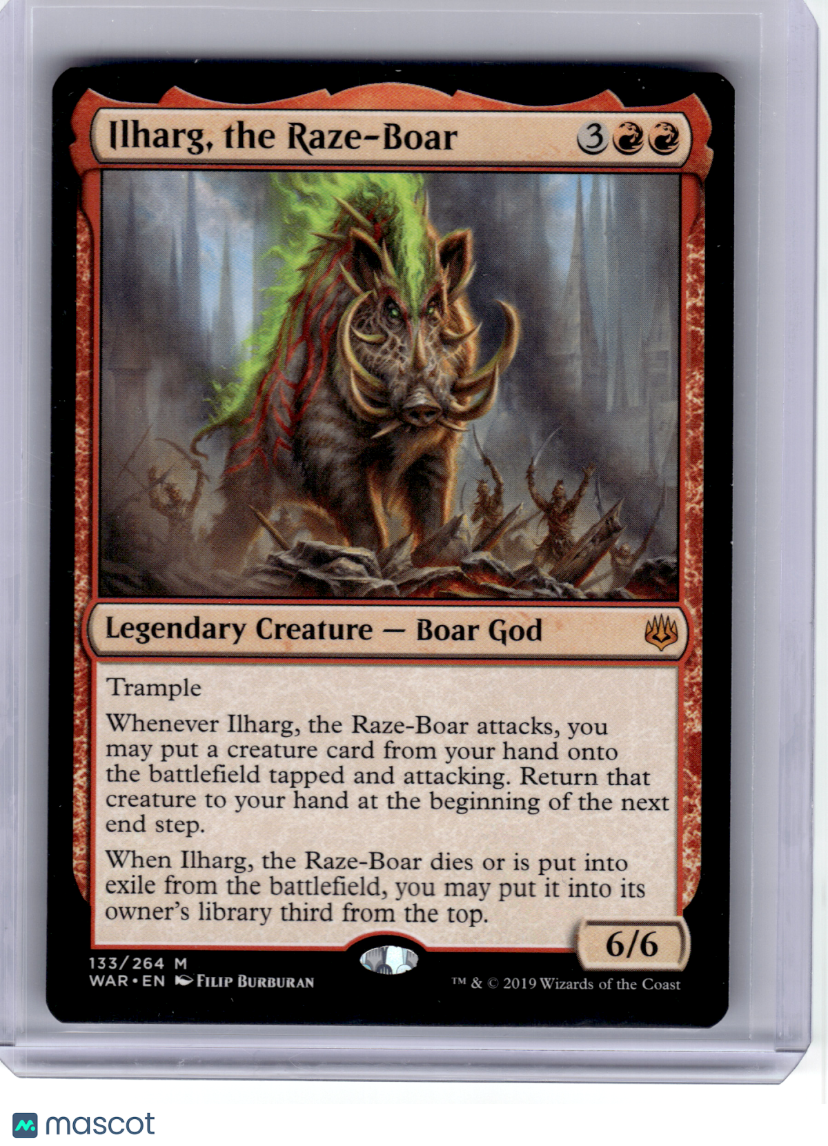 2019 MagicTG—Ilharg, the Raze-Boar #133 War of the Spark—Mythic Non-Foil
