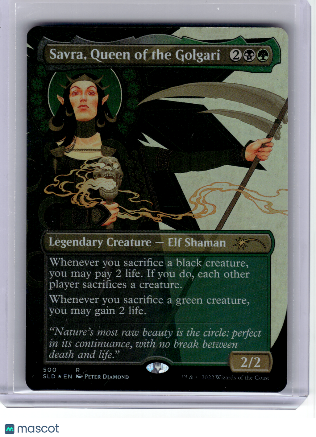 2022 MagicTG—Savra, Queen of the Golgari #500 Secret Lair Drop Series—Rare Foil