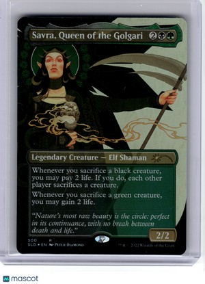 2022 MagicTG—Savra, Queen of the Golgari #500 Secret Lair Drop Series—Rare Foil