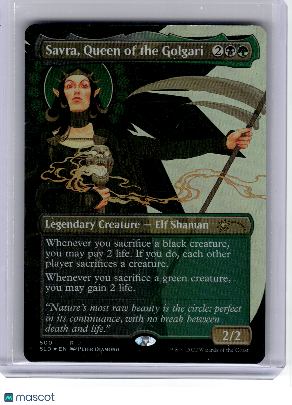 2022 MagicTG—Savra, Queen of the Golgari #500 Secret Lair Drop Series—Rare Foil
