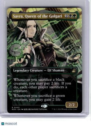 2024 MagicTG—Savra, Queen of the Golgari (Anime Borderless) #440 RVR—R Non-Foil