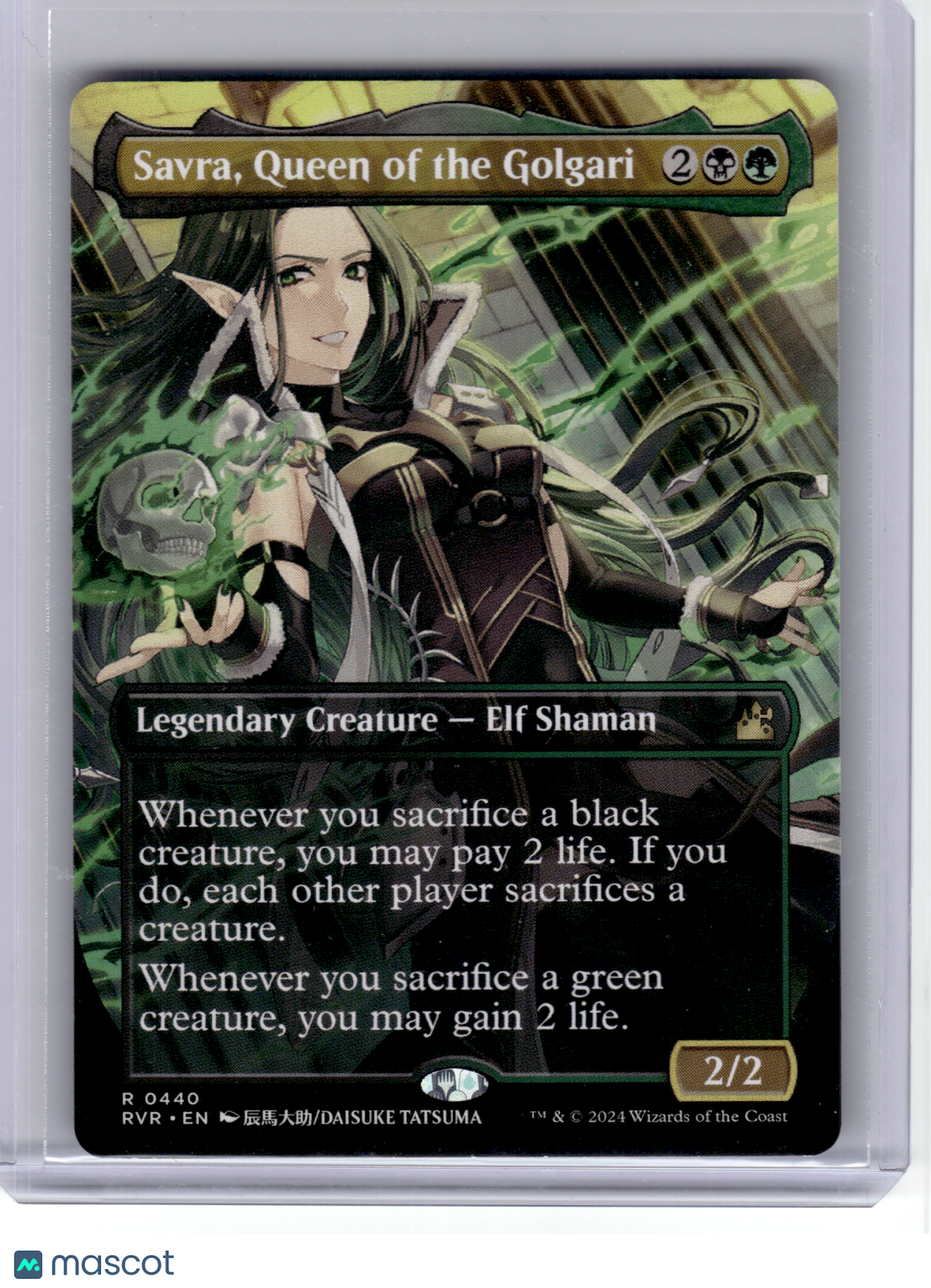 2024 MagicTG—Savra, Queen of the Golgari (Anime Borderless) #440 RVR—R Non-Foil