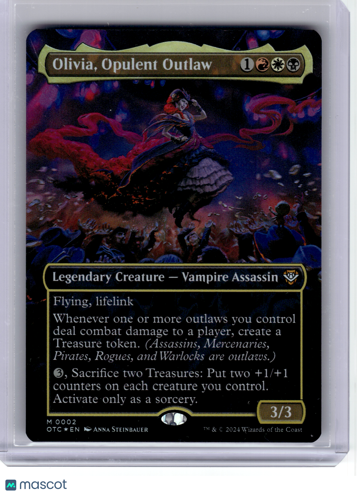 2024 MagicTG—Olivia, Opulent Outlaw (Borderless) #2 OTC—Mythic Foil