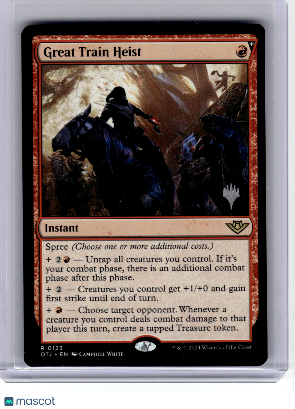 2024 MagicTG—Great Train Heist #125 Promo Pack: OTJ—Rare Non-Foil