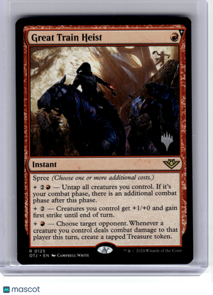 2024 MagicTG—Great Train Heist #125 Promo Pack: OTJ—Rare Non-Foil
