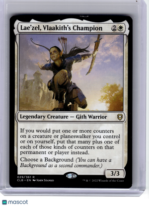 2022 MagicTG—Lae'zel, Vlaakith's Champion #29 CLB—Rare Non-Foil [Lightly Played]