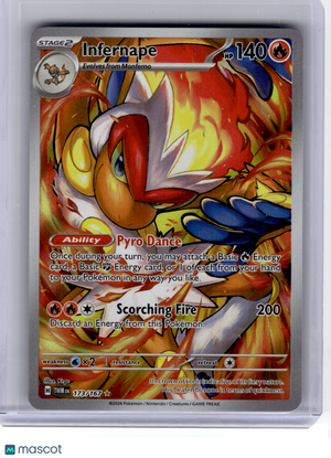 2024 Pokemon—Infernape #173 Twilight Masquerade—Illustration Rare Holo