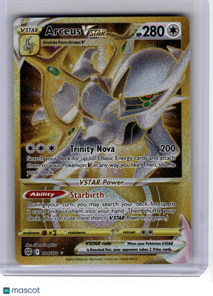 2022 Pokemon—Arceus VSTAR #184 Brilliant Stars—Secret Rare Gold