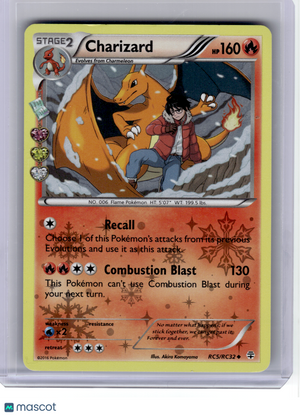 2016 Pokemon—Charizard #RC5 Generations: Radiant Collection—Uncommon Holo [DMG]