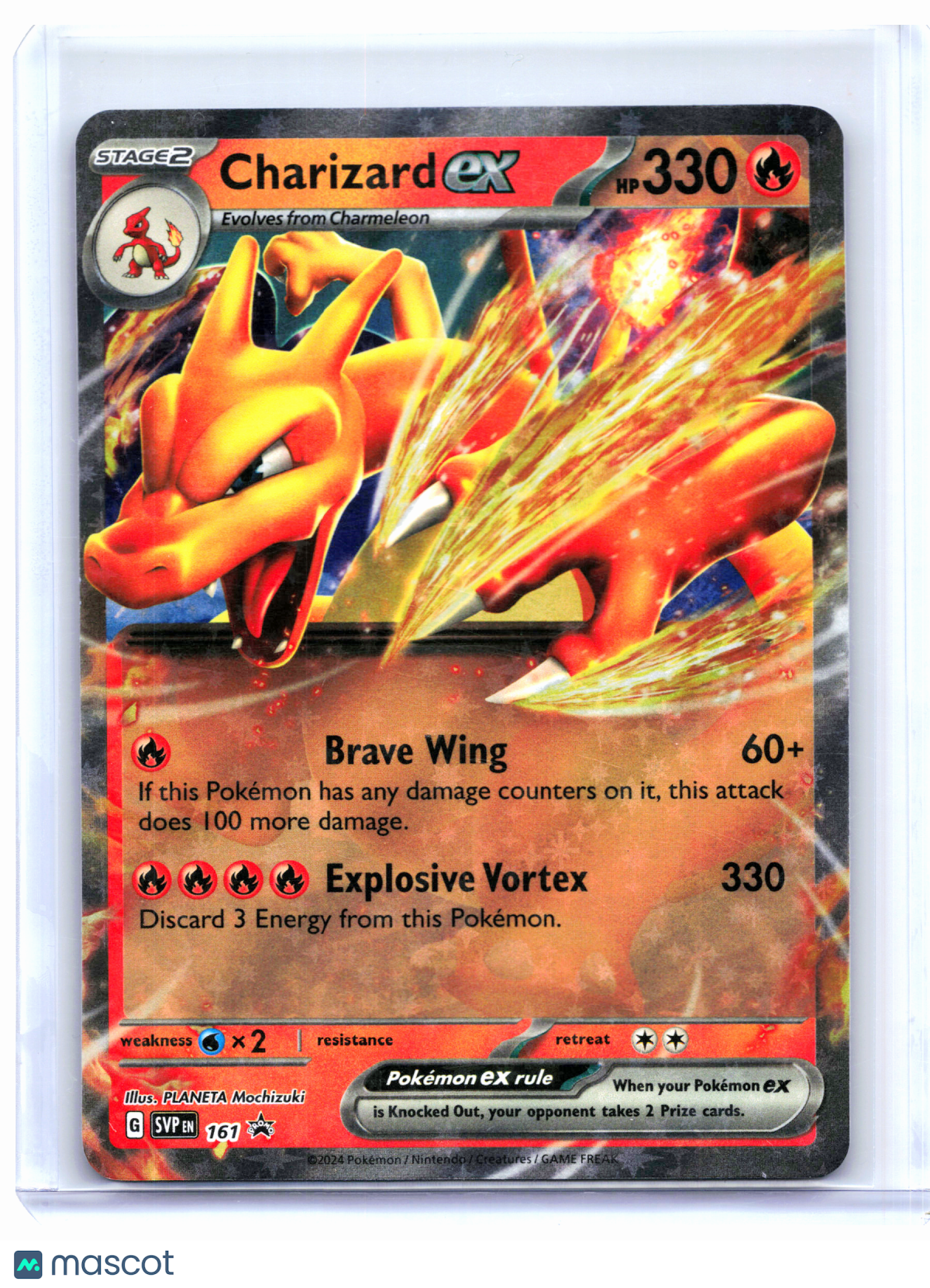 2024 Pokemon—Charizard ex #161 Scarlet & Violet Promo—Black Star Promo Holo