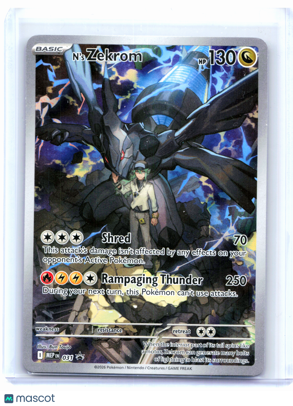 2026 Pokemon—N's Zekrom #031 Mega Evolution Promo—Black Star Promo Holo