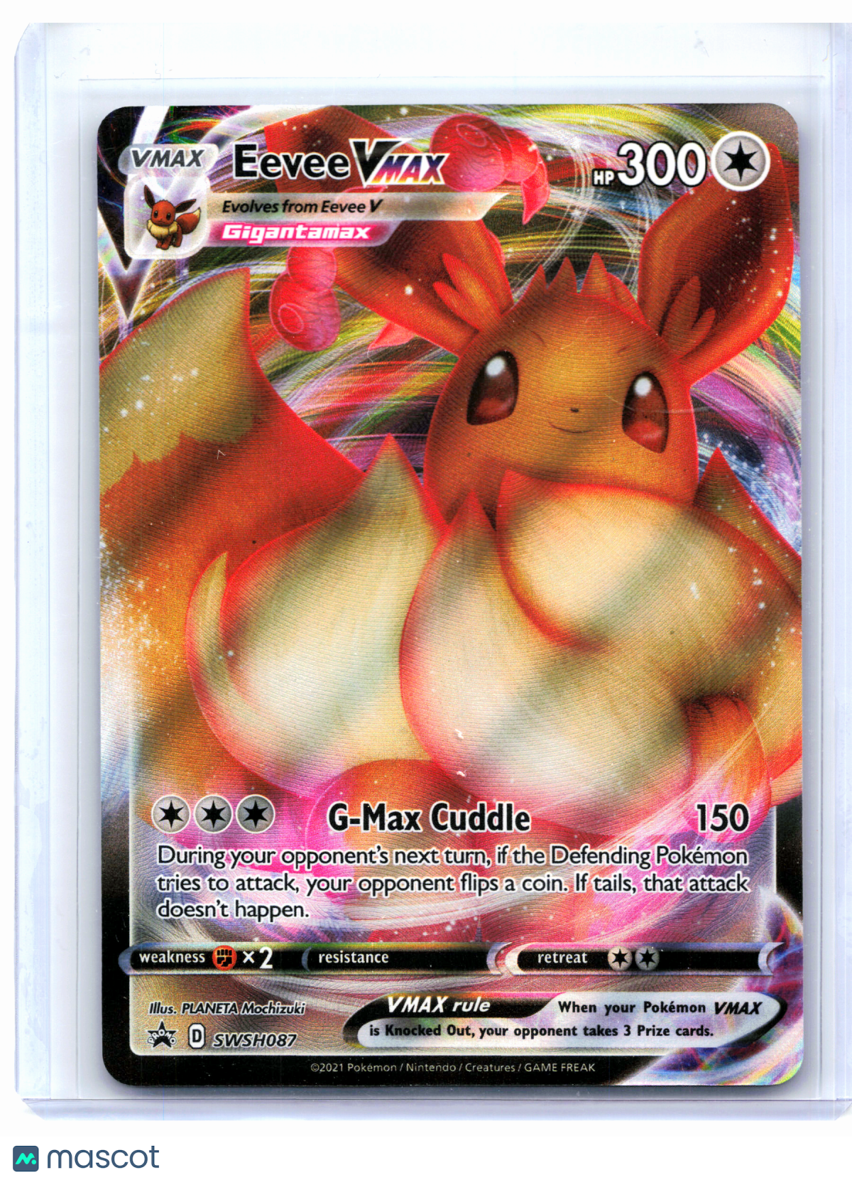 2021 Pokemon—Eevee VMAX #SWSH087 Sword & Shield Promos—Black Star Promo Holo