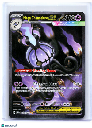 2026 Pokemon—Mega Chandelure ex #115/084 Pitch Black—SIR Holo