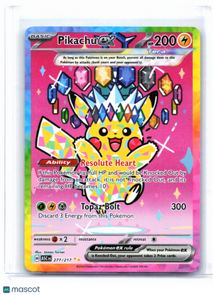 2026 Pokemon—Pikachu ex #277/217 Ascended Heroes—Special Illustration Rare Holo
