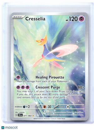 2024 Pokemon—Cresselia #071/064 Shrouded Fable—Illustration Rare Holo
