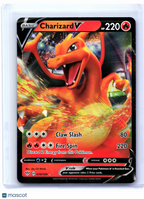 2020 Pokemon—Charizard V #019/189 Darkness Ablaze—Ultra Rare Holo