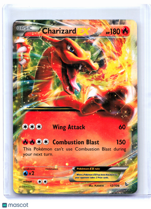2014 Pokemon—Charizard EX #12/106 Flashfire—Ultra Rare Holo